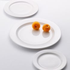 Steelite Monaco White Wide Rim Plate 16cm/6.3" (Pack of 36)