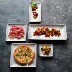 Steelite Taste White Rectangle Five Platter 29 x 14cm/5.5" (Pack of 6)