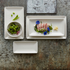 Steelite Simplicity White Rectangular Tray 16.5 x 12cm/6.5 x 5" 500ml/17.5oz (Pack of 12)