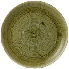Churchill Stonecast Plume Olive Evolve Coupe Plate 10.25 Ich (Pack of 12)