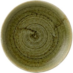 Churchill Stonecast Plume Olive Evolve Coupe Plate 6.5 Ich (Pack of 12)