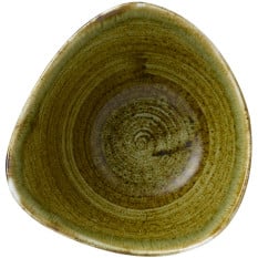 Churchill Stonecast Plume Olive Lotus Bowl 6 Ich (Pack of 12)