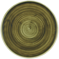 Churchill Stonecast Plume Green Walled Plate 26cm/10.25" (Pack of 6)