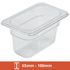GN 1/9 Polycarbonate Gastronorms