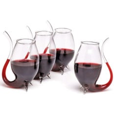 BarCraft Glass Port Sippers Gift Set