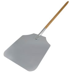 Large Aluminium Pizza Peel with Long Wood Handle 12 Inch x 14 Inch