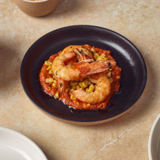 GenWare Kava Black Stoneware Ribbed Plate 18cm/7" (Pack of 6)