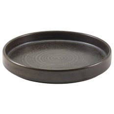 Terra Porcelain Black Presentation Plate 18cm x 6