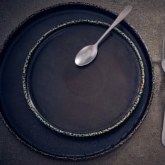 Roko Cinder Black Presentation Plate 28cm/11" (Pack of 4)