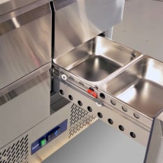 Prodis 4 Drawer Prep Counter Fridge Flat Top 240 Litre