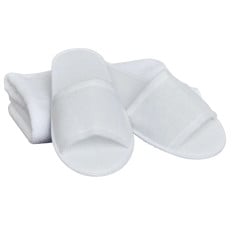Mitre Essentials Slipperlite Open Toe Slippers White
