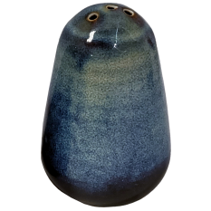 Terra Porcelain Aqua Blue Pepper Shaker (Pack of 6)