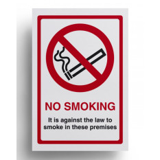 No Smoking Sign - Its Against The Law
