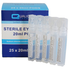 Sterile Eye Wash Pods 20ml (Pack of 25)