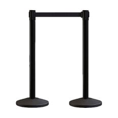 Retractable Belt Barrier Posts with Belt (Pack of 2)