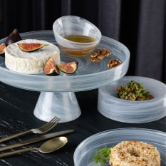 Asos White Footed Plate 28 x 13cm/11 x 5"
