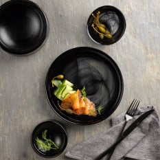 Asos Black Plate 21 x 2.5cm/8 x 1" (Pack of 6)