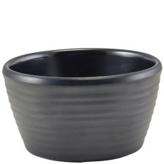 GenWare Melamine Matt Black Ripple Ramekin 56ml/2oz (Pack of 24)