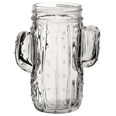 Cactus Cocktail Drinking Jar 410ml/14.5oz (Pack of 6)