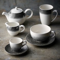 Churchill Studio Prints Raku Quartz Black Profile Mug 340ml/12oz (Pack of 12)
