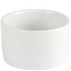 Genware Porcelain Contemporary Smooth Ramekin 9cm (Pack of 6)