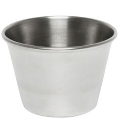 Stainless Steel Smooth Round Ramekin Sauce Cup 2.5oz 75ml (Pack of 12)