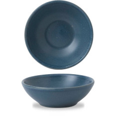 Churchill Nourish Oslo Blue Contour Shallow Bowl 6oz RBBLBSB61