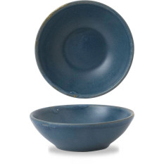 Churchill Nourish Oslo Blue Contour Shallow Bowl 9oz RBBLBSB91