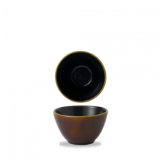 Churchill Nourish Siena Brown Contour Deep Bowl 10.2cm 24cl (Pack of 12)