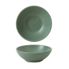 Churchill Nourish Andorra Green Contour Shallow Bowl 6Oz (Pack of 12)