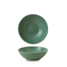 Churchill Nourish Andorra Green Contour Shallow Bowl 9Oz (Pack of 12)
