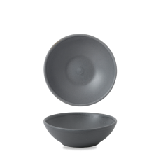 Churchill Nourish Seattle Grey Contour Shallow Bowl 9Oz (Pack of 12)