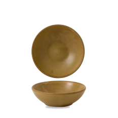 Churchill Nourish Petra Sand Contour Shallow Bowl 9Oz (Pack of 12)