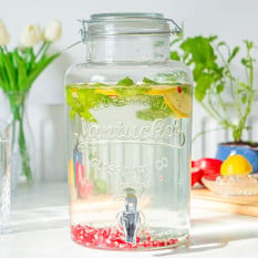 Glass Drinks Dispenser 6.5 Litre