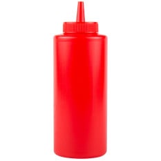 Red Squeeze Sauce Bottle 12oz 355ml