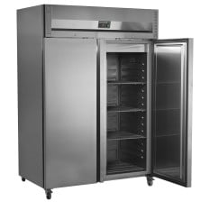 Tefcold Upright Gastronorm Freezer 2 Door Silver 1300 Litre