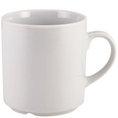 Genware RG Porcelain Stackable Mug 295ml/10.5oz (Pack of 6)