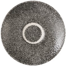 Churchill Raku Quartz Black Espresso Saucer 11.4cm/4.5" (Pack of 12)