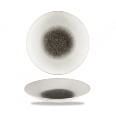 Churchill Bamboo Quartz Black Deep Coupe Plate 9.8"