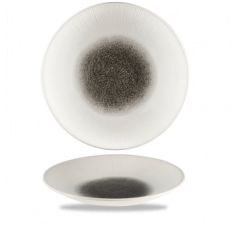 Churchill Bamboo Quartz Black Deep Coupe Plate 10.62"