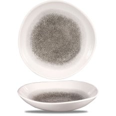 Studio Prints Raku Quartz Black Organic Round Bowl 25.3cm 110cl