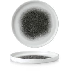 Studio Prints Raku Quartz Black Walled Plate 8.67 Inch