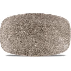 Studio Prints Raku Quartz Black Chefs' Oblong Plate No. 1 20x12.1cm