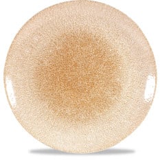 Studio Prints Raku Garnet Orange Coupe Plate 28.8cm