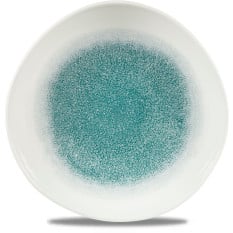 Studio Prints Raku Jade Green Round Trace Plate 11.25"