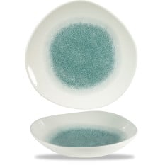 Studio Prints Raku Jade Green Organic Round Bowl 25.3cm 110cl