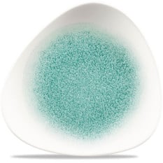Studio Prints Raku Jade Green Lotus Plate 7"
