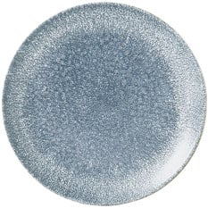 Churchill Studio Prints Raku Topaz Blue Coupe Plate 16.5cm/6.44" (Pack of 12)