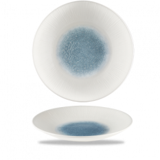 Churchill Bamboo Topaz Blue Deep Coupe Plate 10.62"