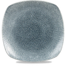 Studio Prints Raku Topaz Blue Square Plate 25.2cm